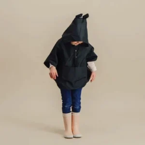 Cape de pluie à oreilles - Kaki - 6 - 8 ans