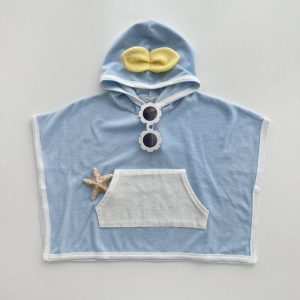 Cape de Bain Bébé Bleue